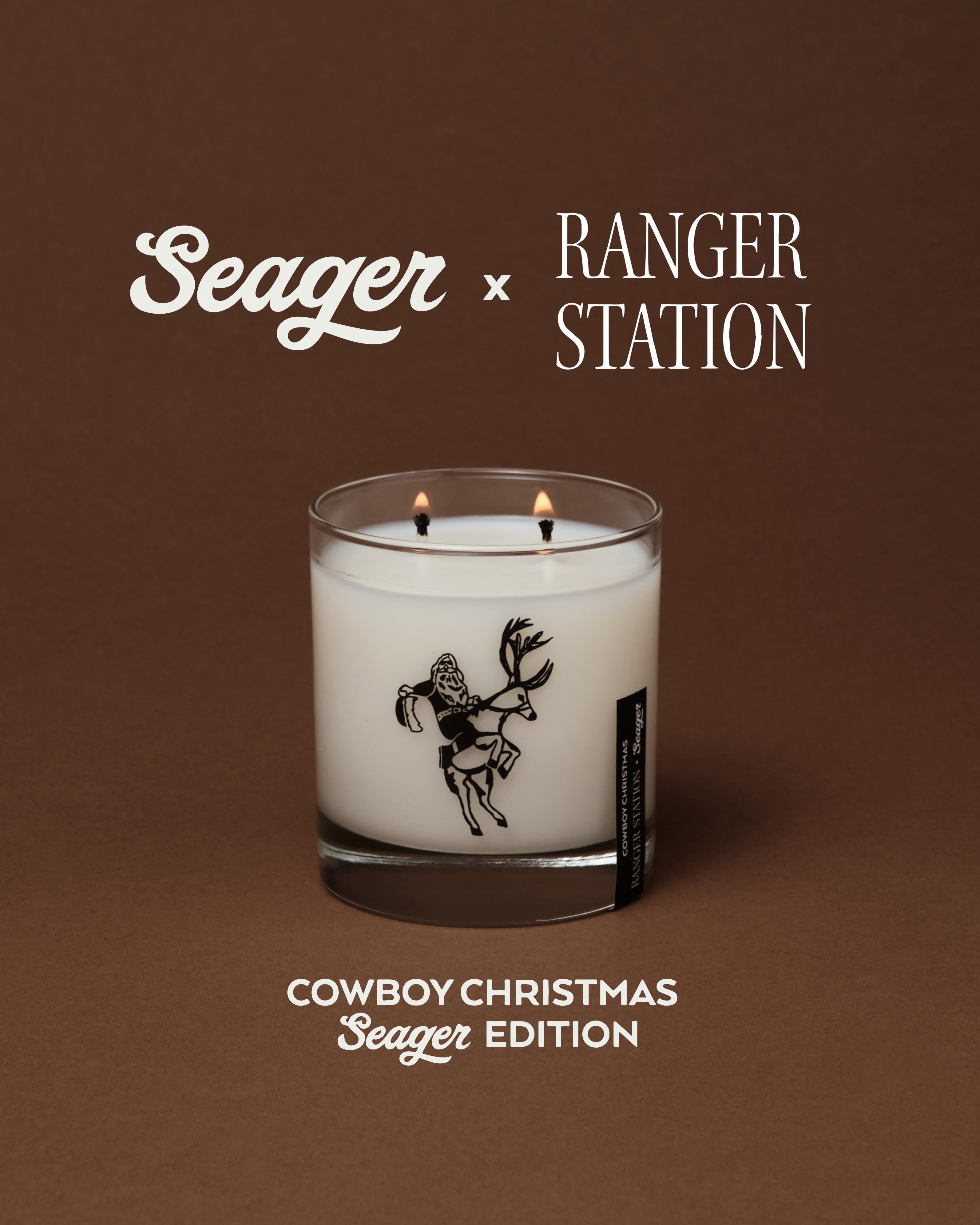 Seager x Ranger Station Cowboy Christmas Candle