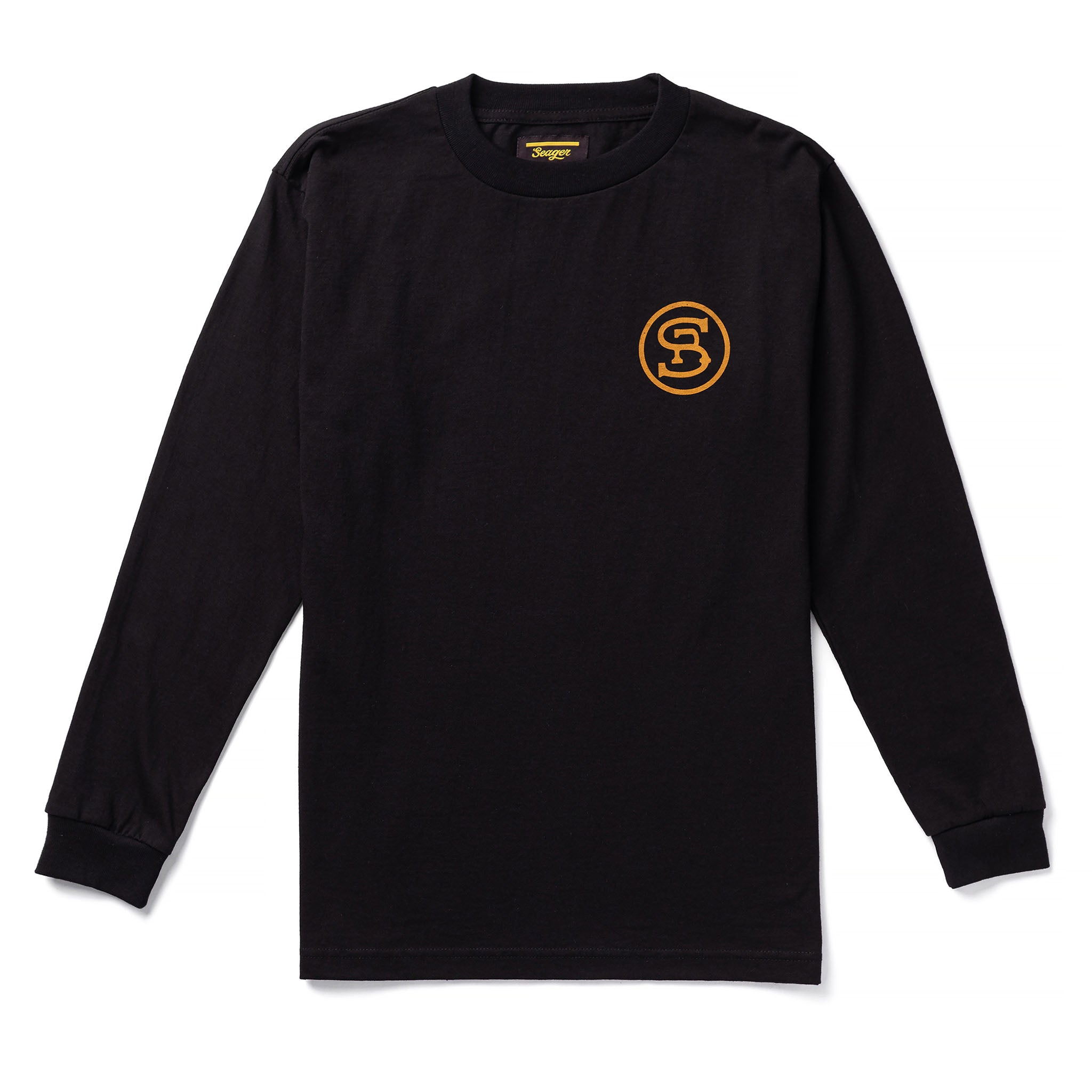 Ride for the Brand L/S Heavyweight Tee Black | Seager Co.