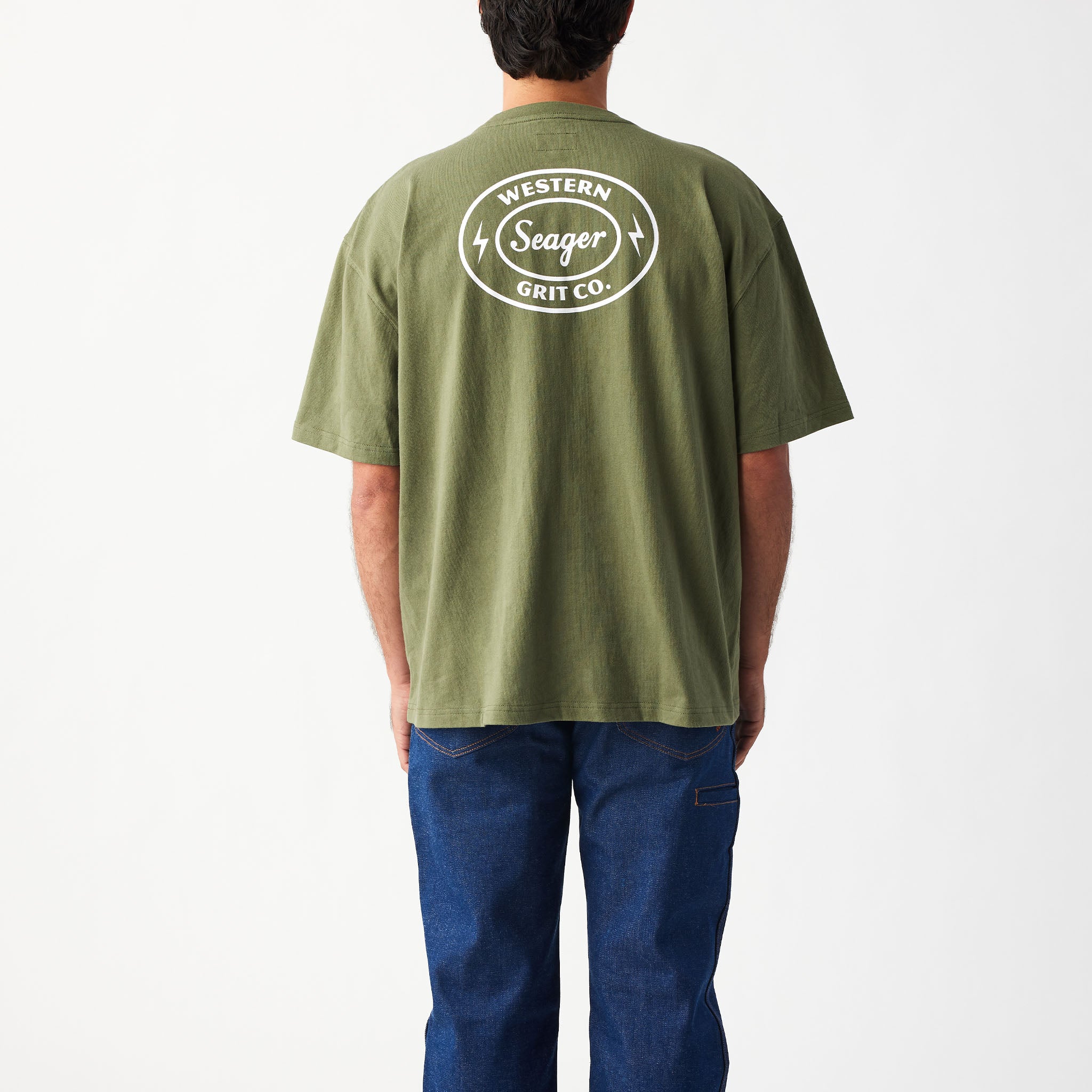 Burl Oversized Tee Military Green