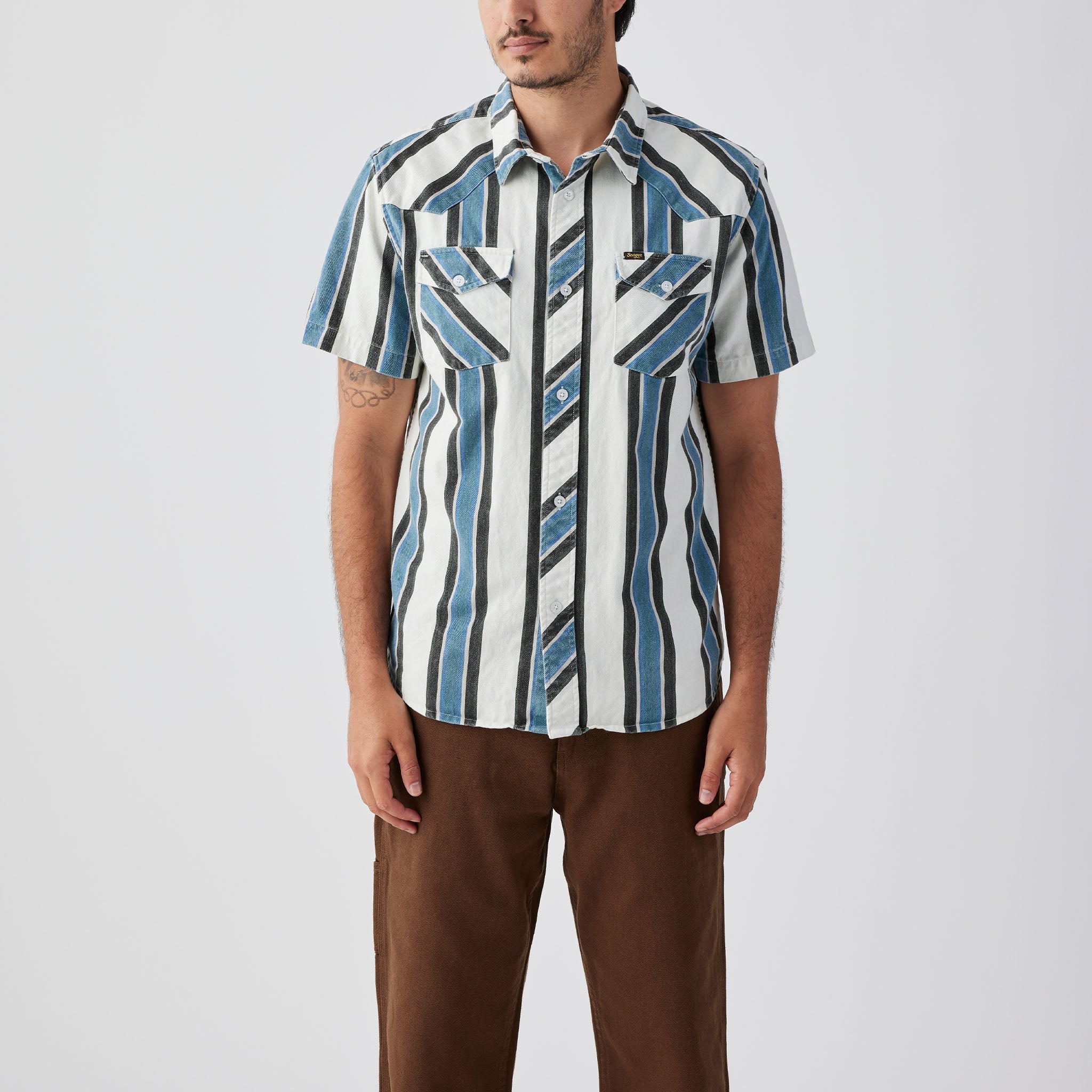 Amarillo S/S Shirt Western Stripe