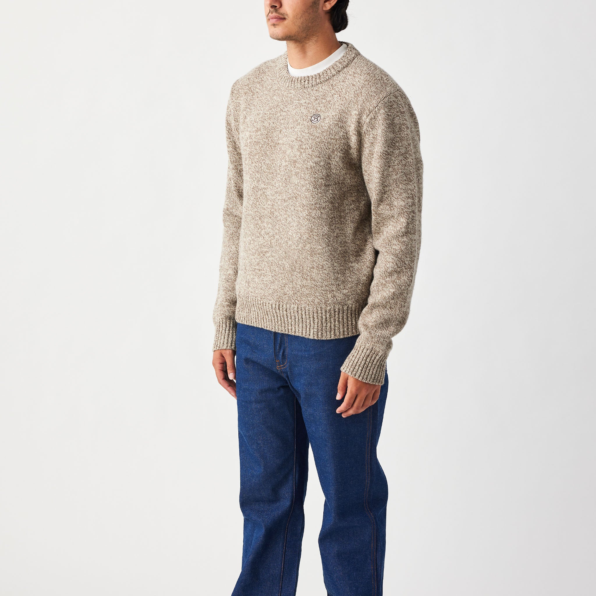 Wharf Knit Sweater Salt & Pepper