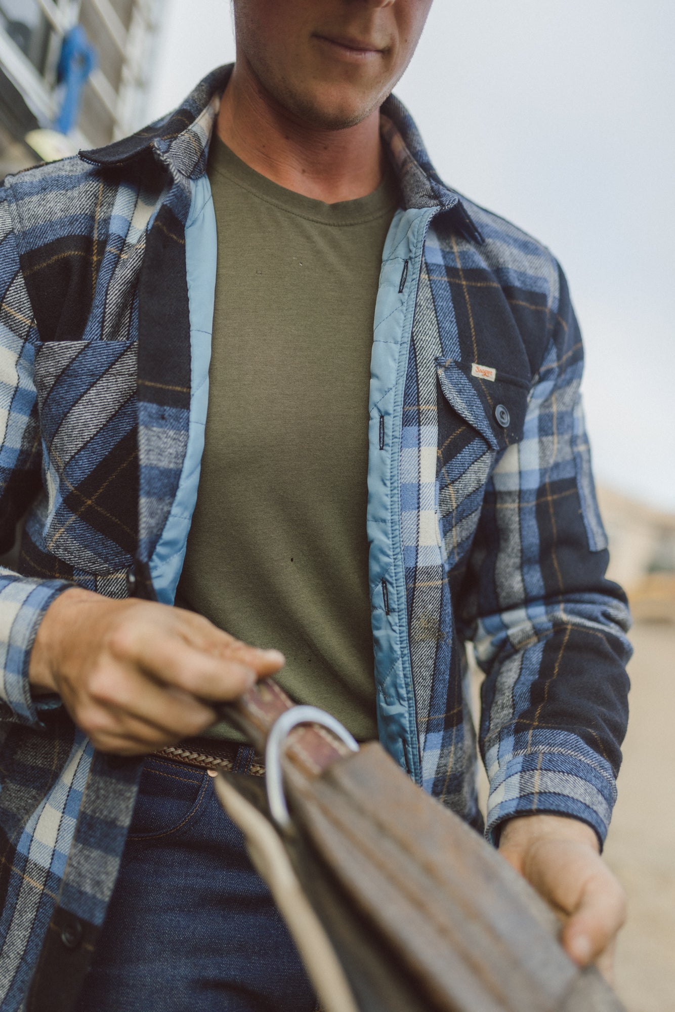 Roosevelt Workshirt Indigo Plaid