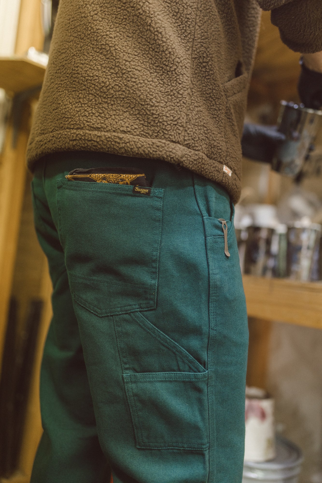 Bison Canvas Pant Tough Teal