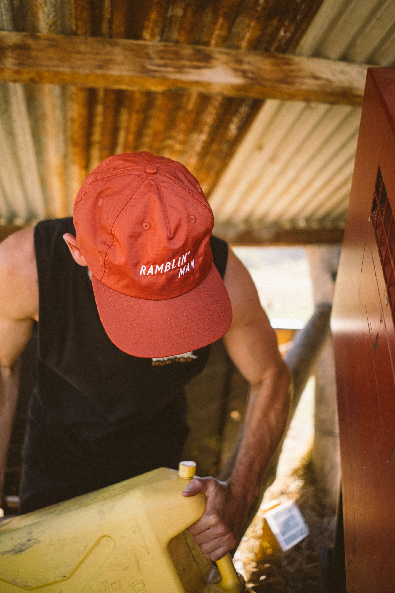 Ramblin' Man Ripstop Nylon Snapback Brick Red