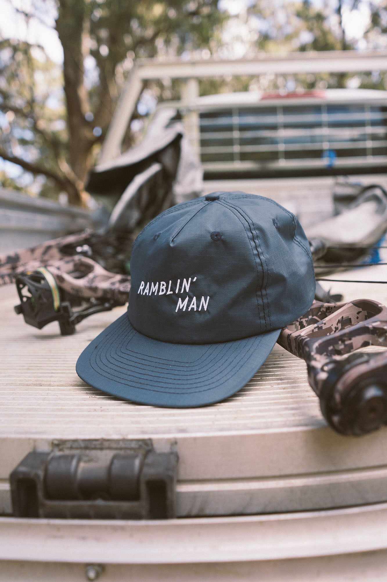 Ramblin' Man Ripstop Nylon Snapback Navy