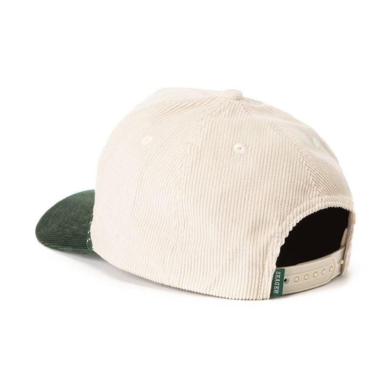 Los Rios Corduroy Snapback Natural/Green - Seager Co.