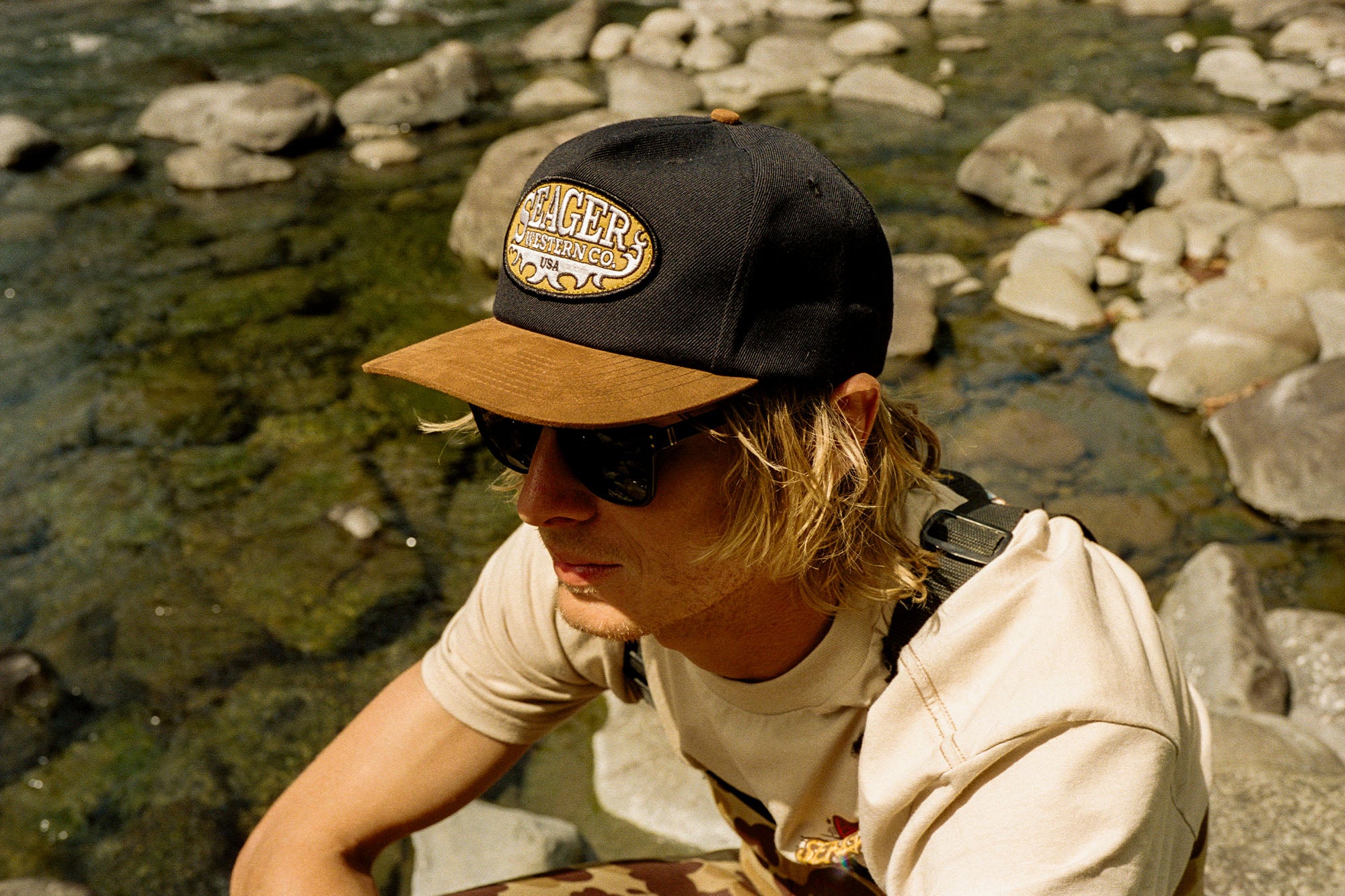 Buckle Snapback Black/Brown