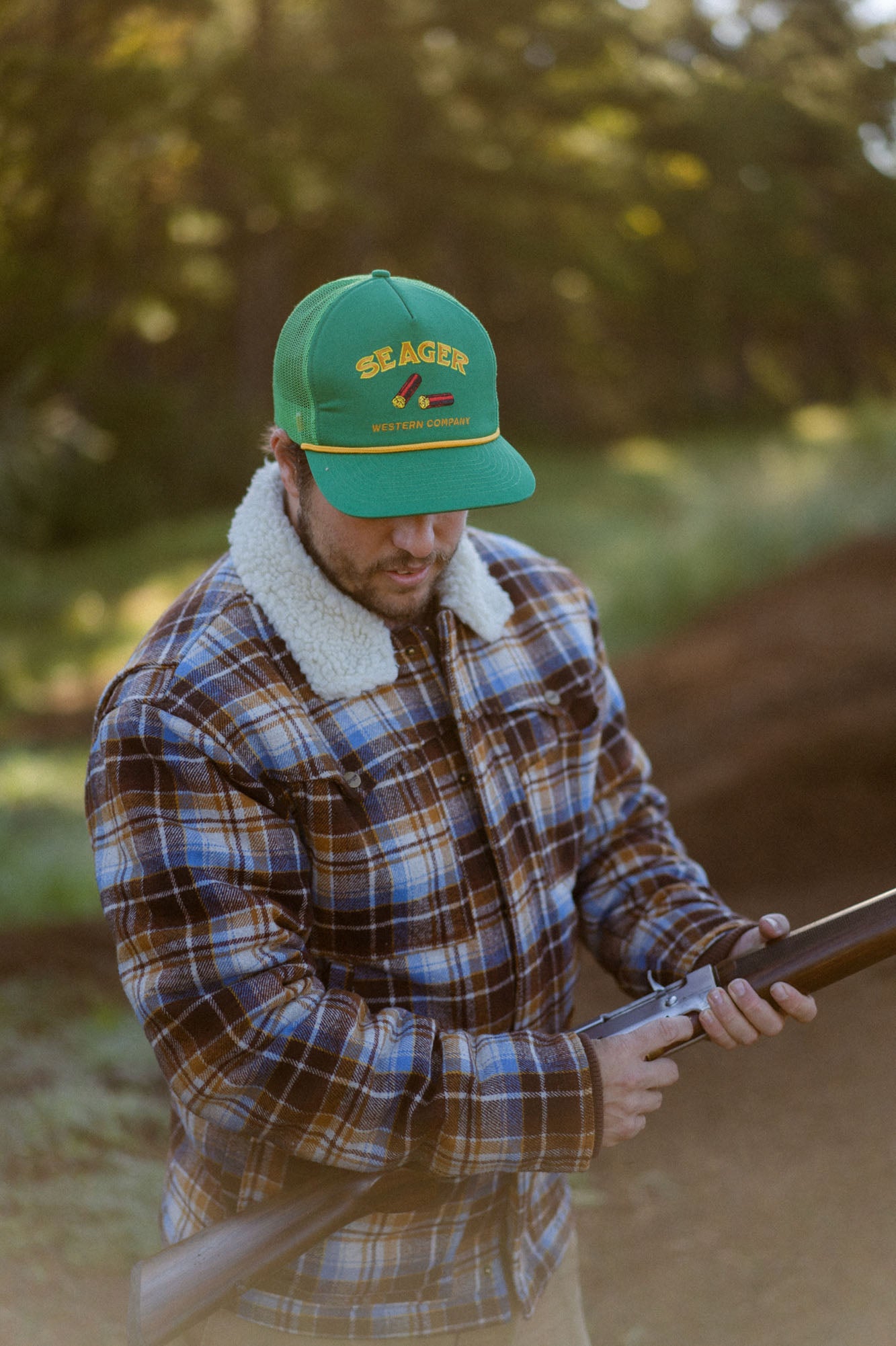 Gone Huntin' Mesh Snapback Green