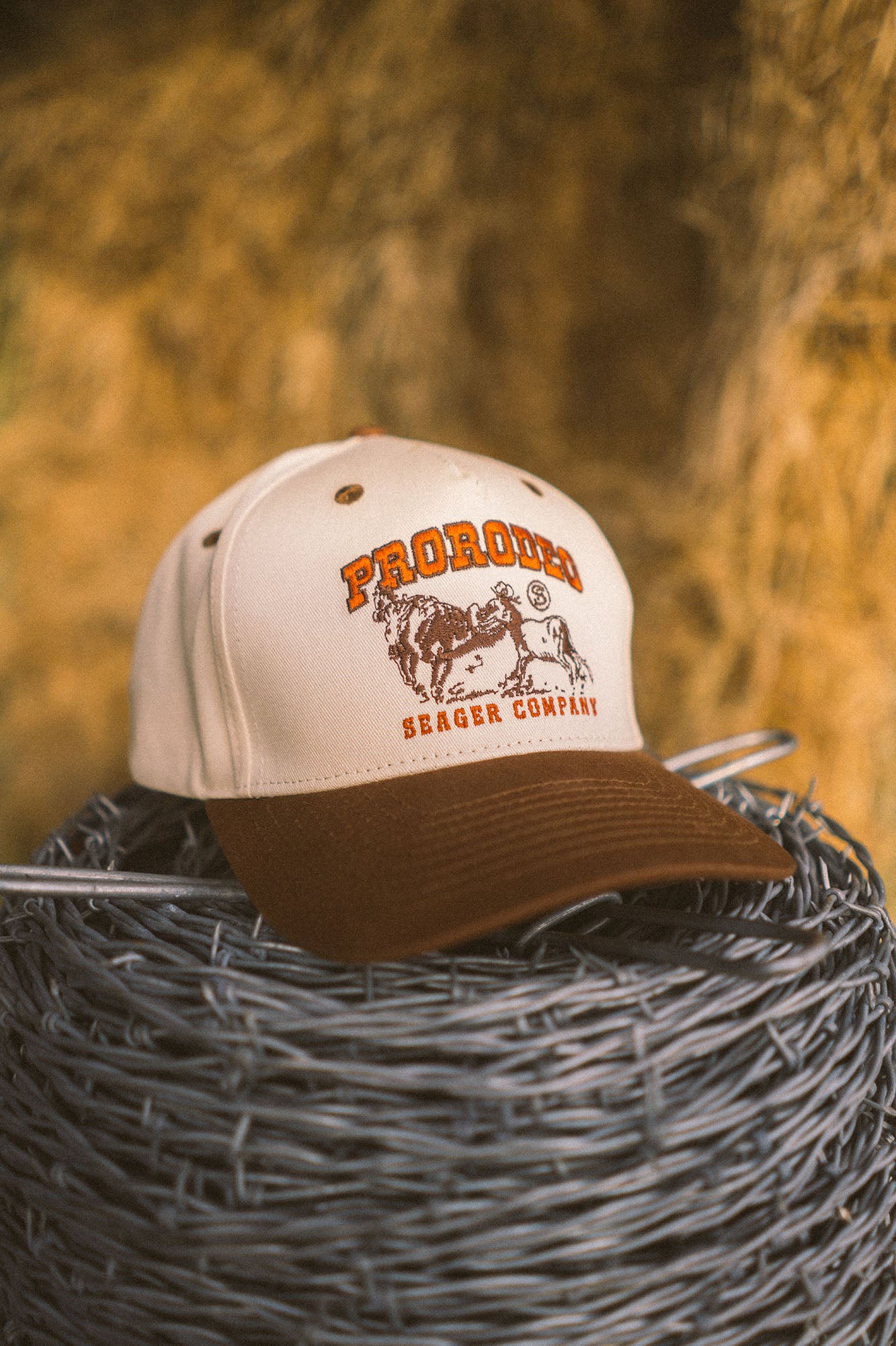 Seager x PRORODEO Wrestler Snapback Cream/Brown