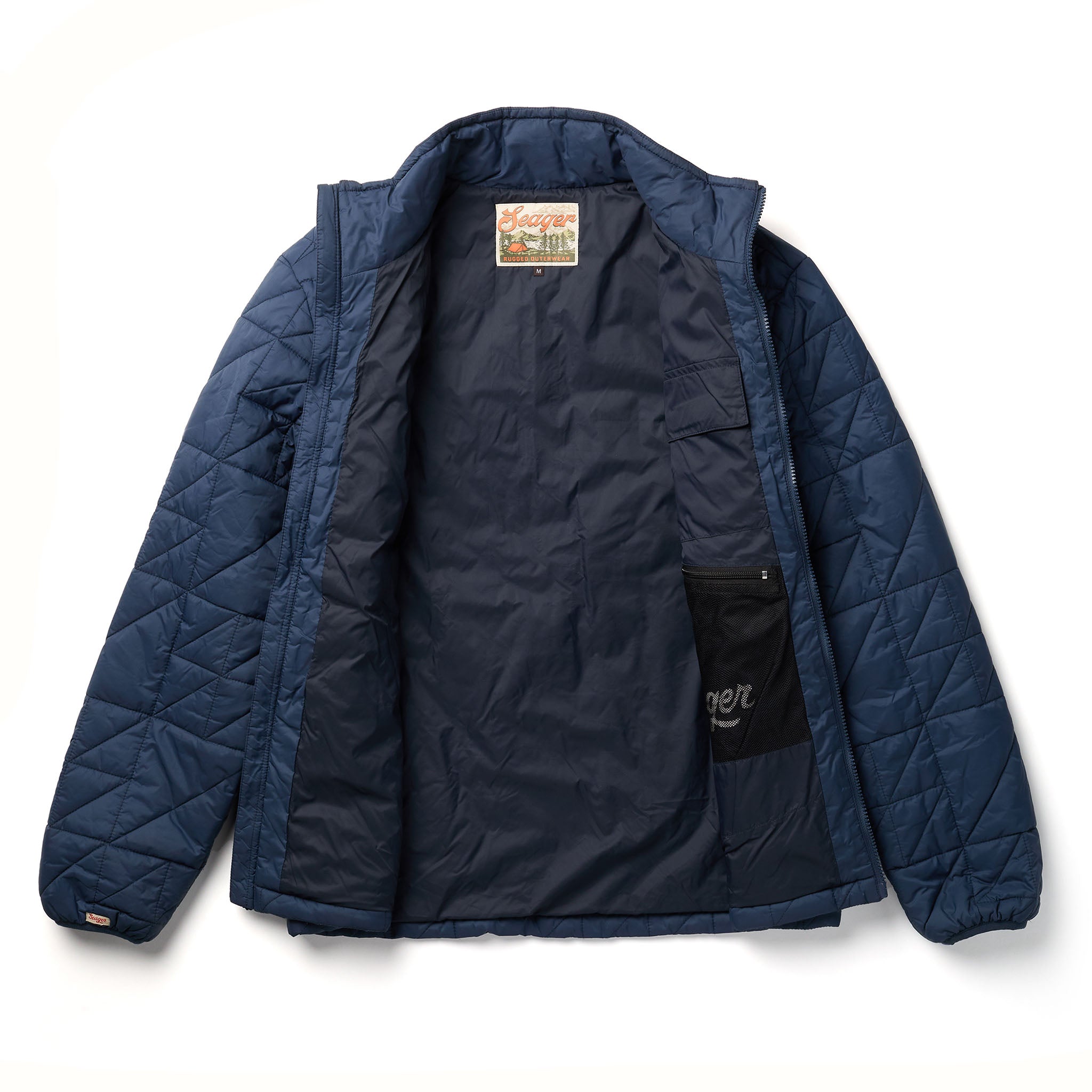 Ruff & Tuff Puff Jacket Mock Neck Navy