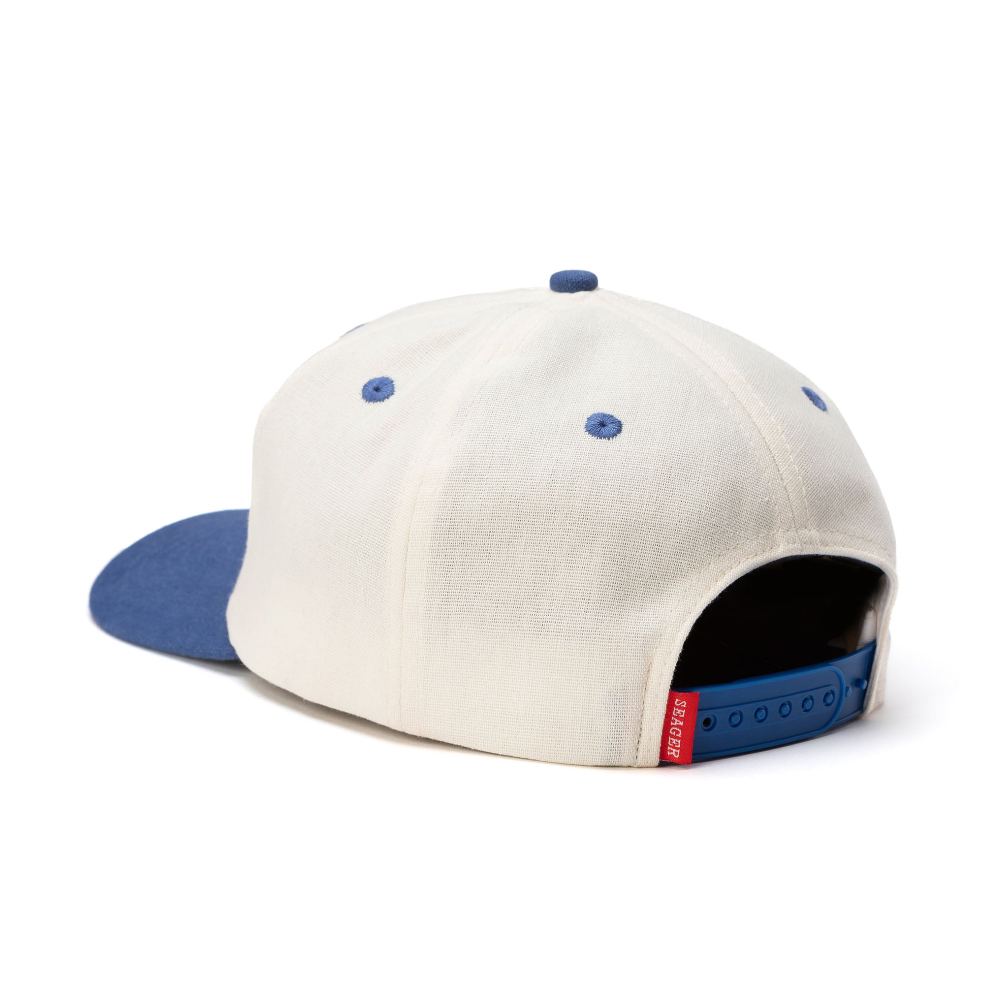 Uncle Bill Hemp Snapback Cream/Navy