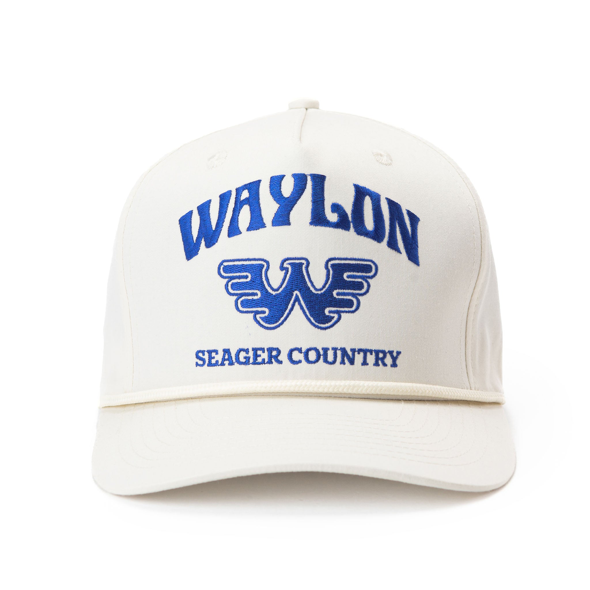 Seager x Waylon Jennings Country Snapback White